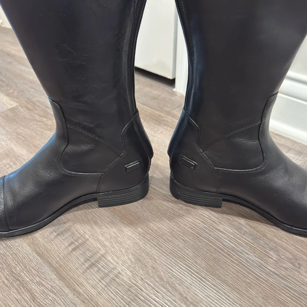 Ariat Kinsley Dress Tall Riding Black Leather Boots - Picture 9 of 14